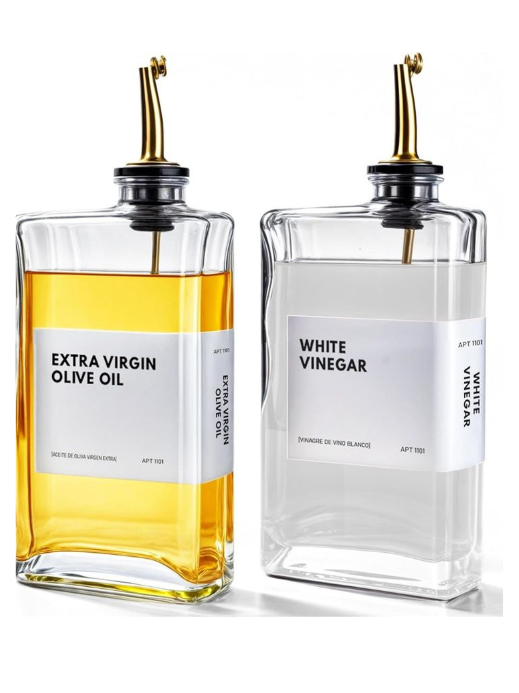 Premium Glass Oil & Vinegar Dispenser Bottle – Modern Kitchen Essentials