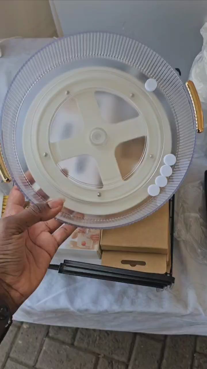 Acrylic rotating Organizing tray