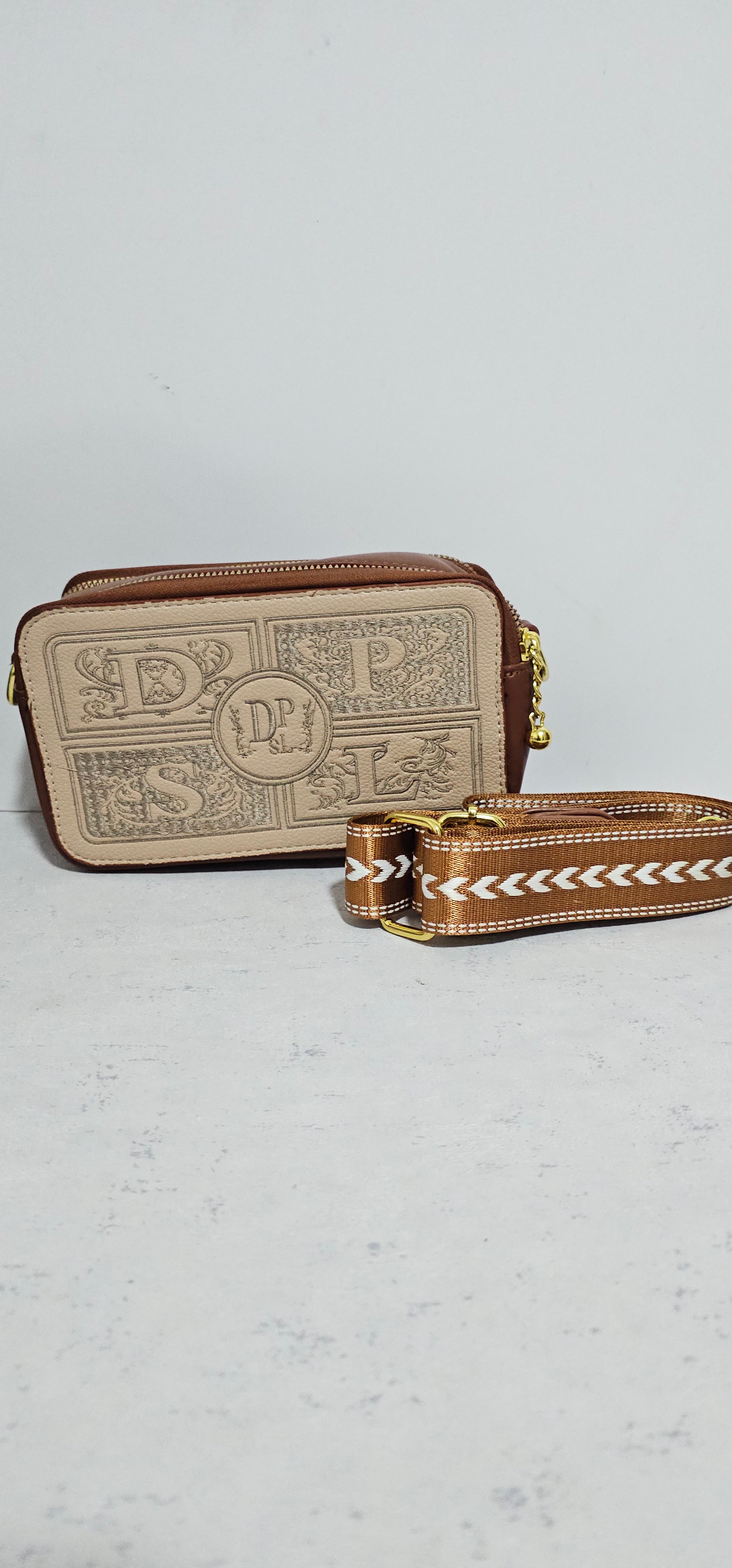 Brown leather Sling bag