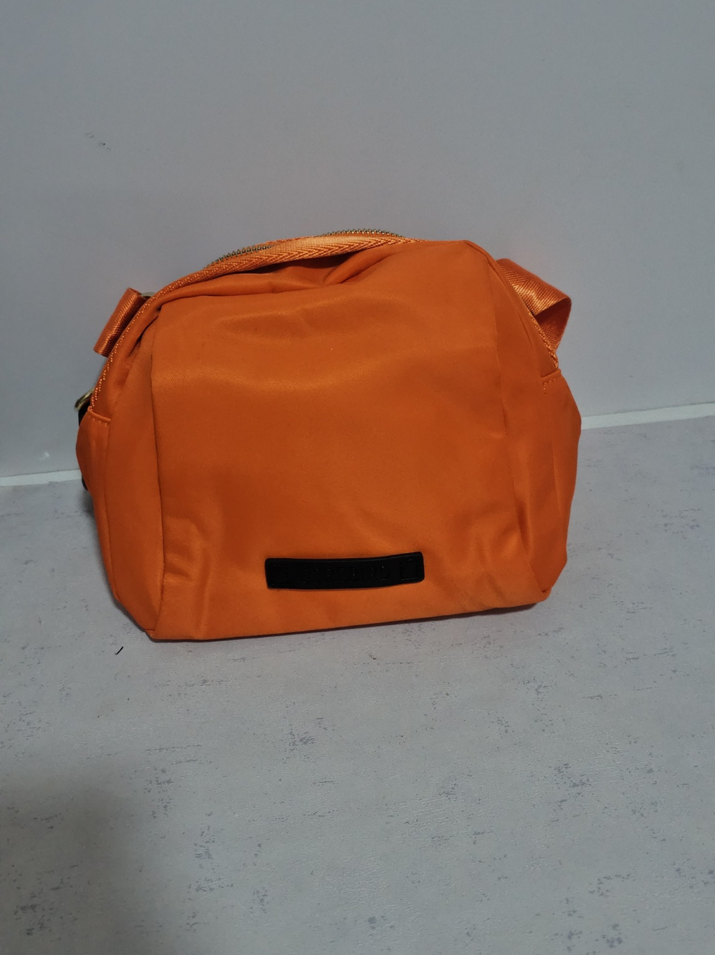 Orange waste bag